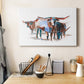 Modern Longhorns II Premium Gallery Wrapped Canvas - Ready to Hang