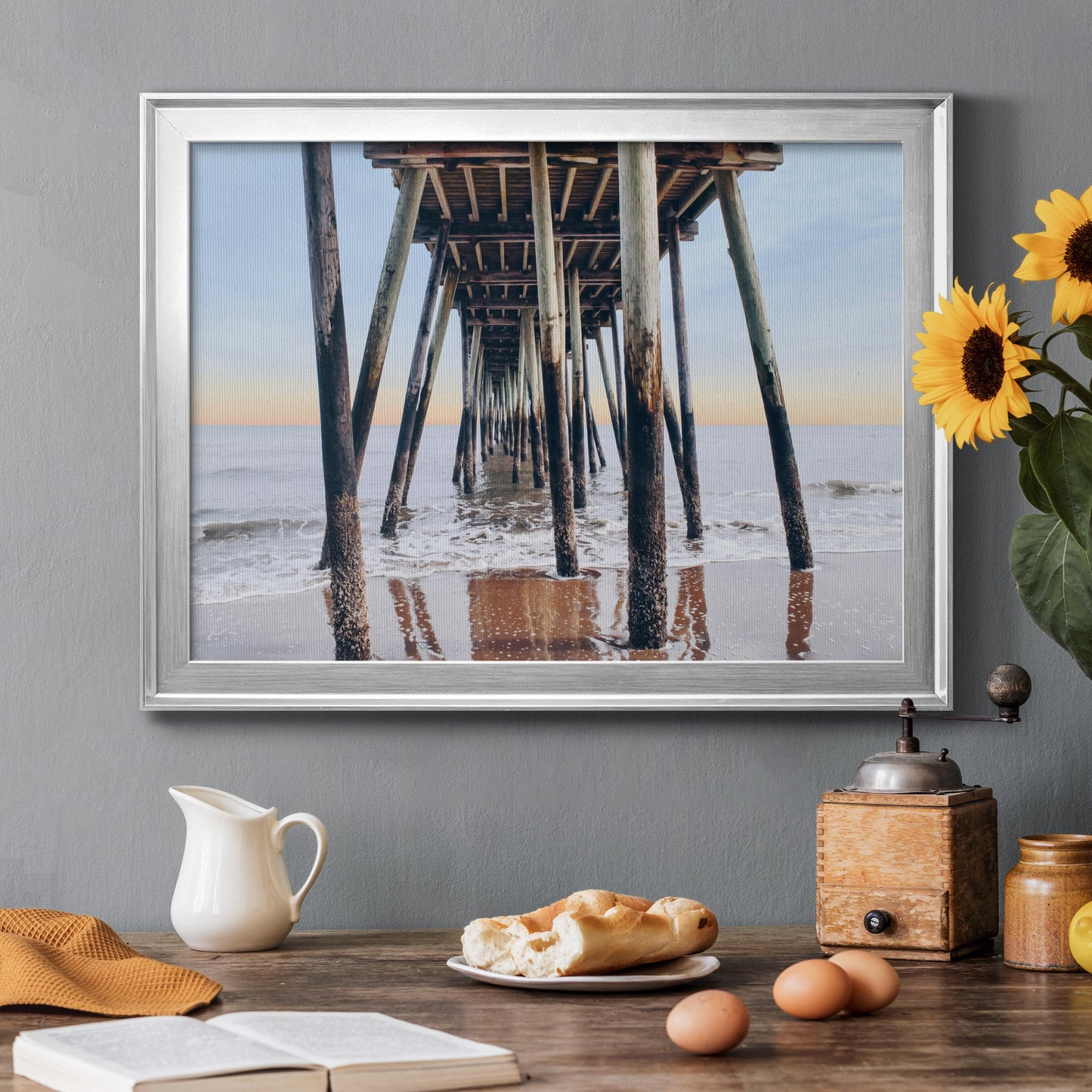 Under the Pier Premium Classic Framed Canvas - Ready to Hang