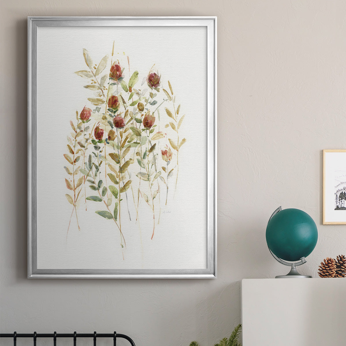 Wildflower Breeze II - Modern Framed Canvas Print