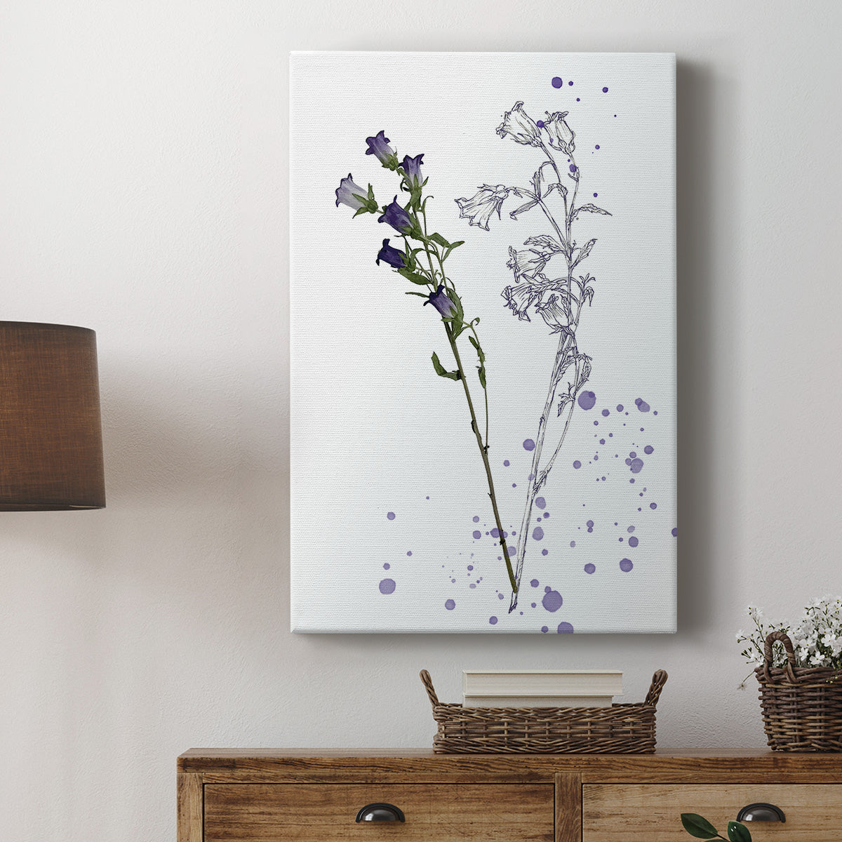 Botany Flower II Premium Gallery Wrapped Canvas - Ready to Hang