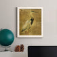 Gold Crane at Dusk I - Premium Canvas Framed in Barnwood - Ready to Hang