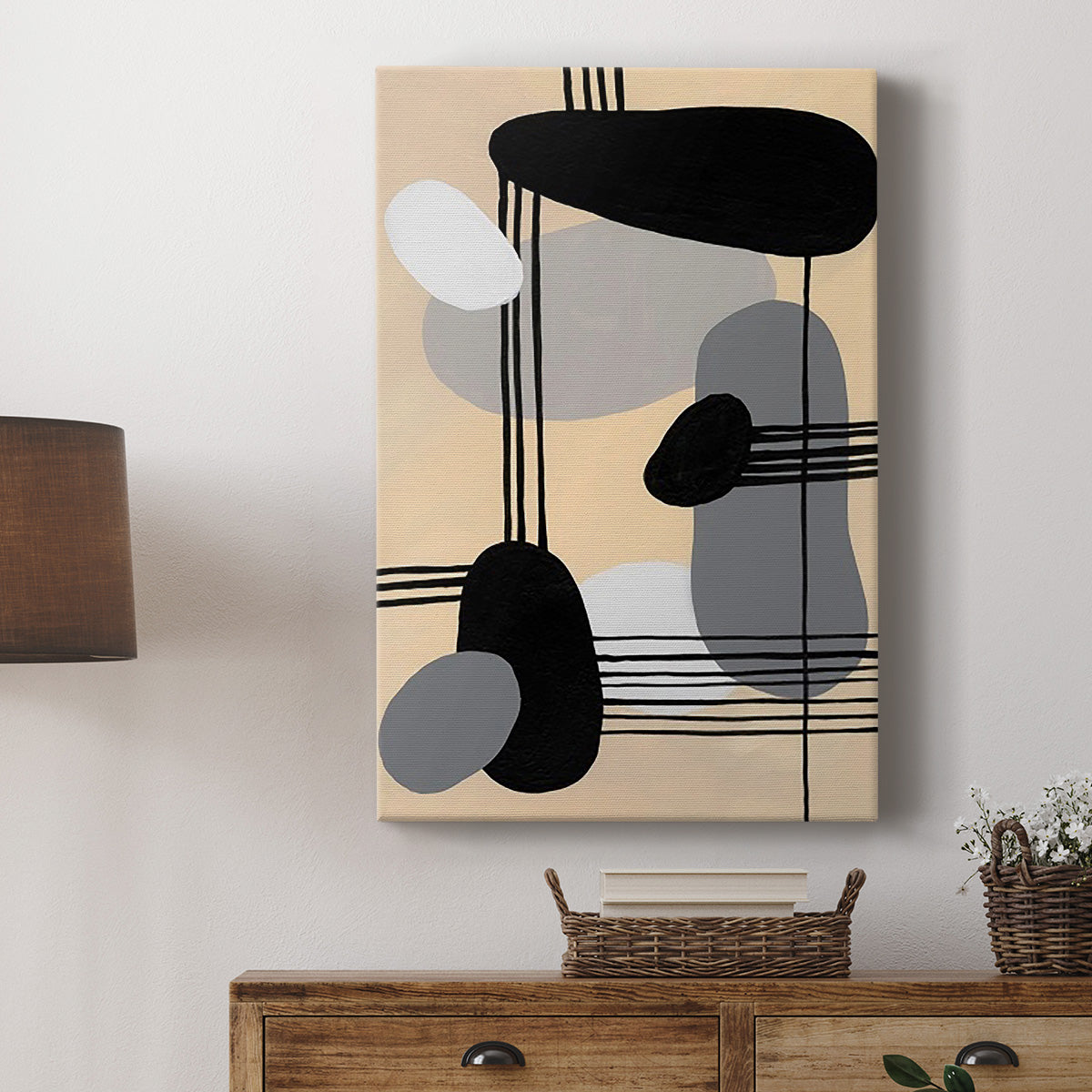 Interconnected Shapes II Premium Gallery Wrapped Canvas - Ready to Hang