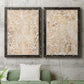 Walnut Damask I - Premium Framed Canvas 2 Piece Set - Ready to Hang