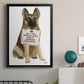 Love and German Shepherd - Modern Framed Canvas Print