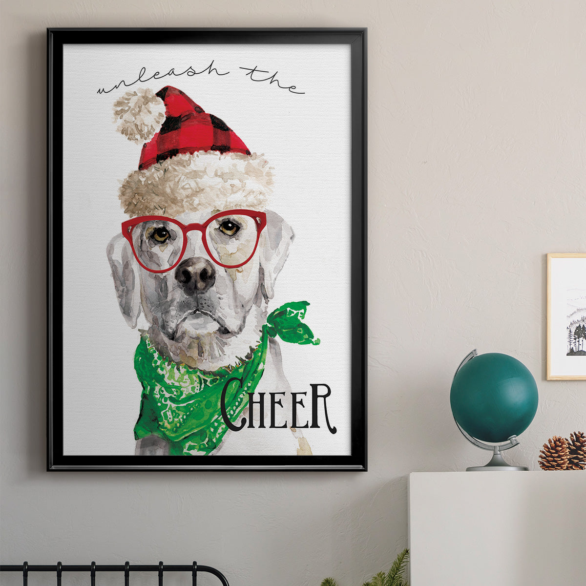 Unleash the Cheer - Modern Framed Canvas Print