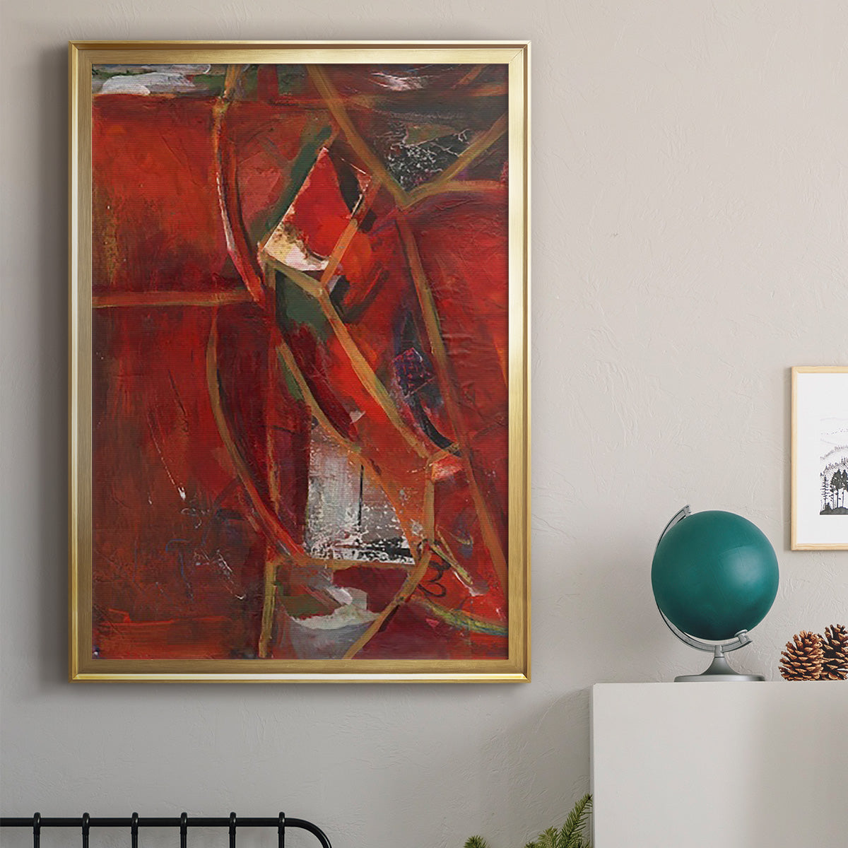 City Life II - Modern Framed Canvas Print