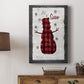 Checkered Snowman I Premium Gallery Wrapped Canvas - Ready to Hang