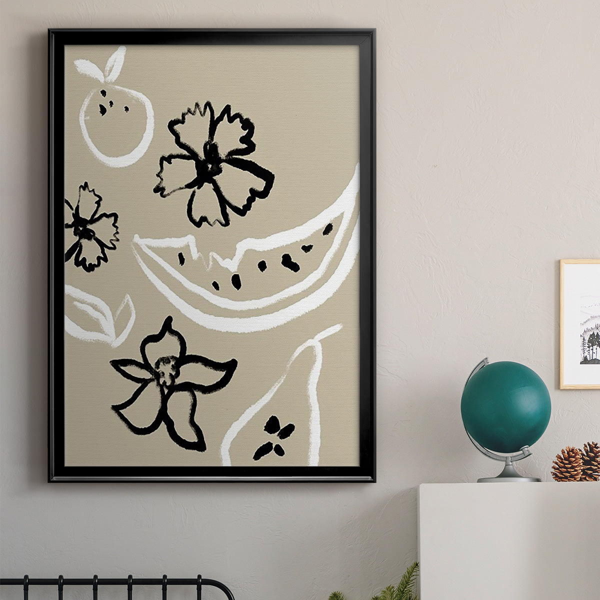 Summer Bounty I - Modern Framed Canvas Print