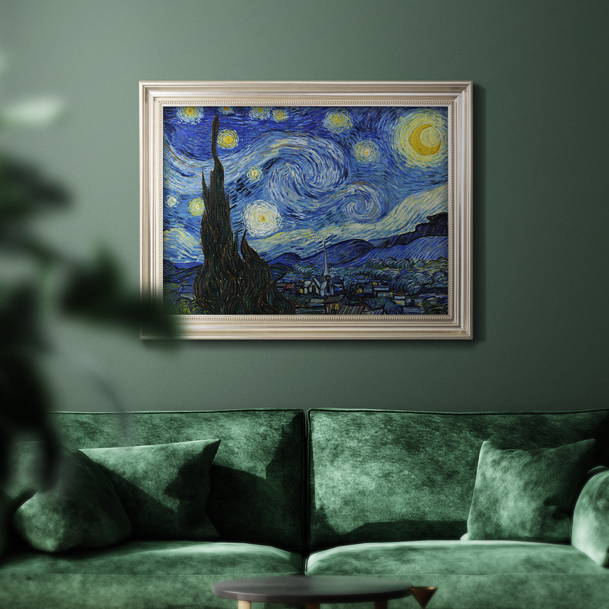 Starry Night - Ornate Framed Canvas Print