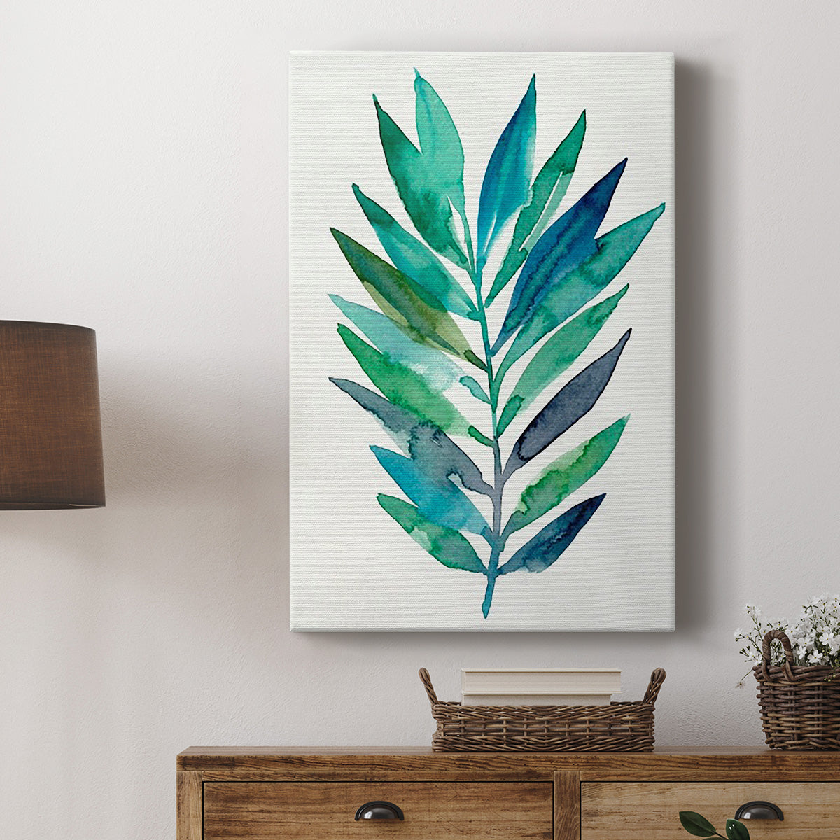 Palm Frond Flow II - Canvas Art Print