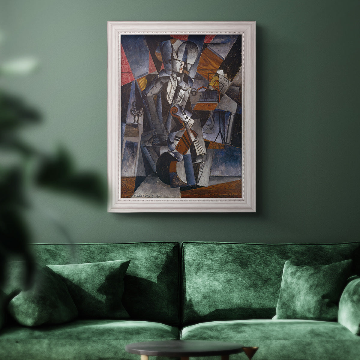 The Musician - Ornate Framed Canvas Print