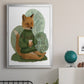 Latte Fox in Sweater - Modern Framed Canvas Print