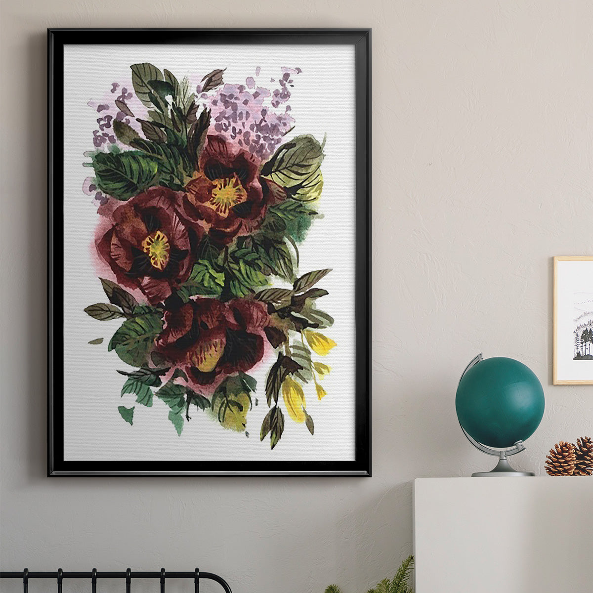 Garden Bouquets II - Modern Framed Canvas Print