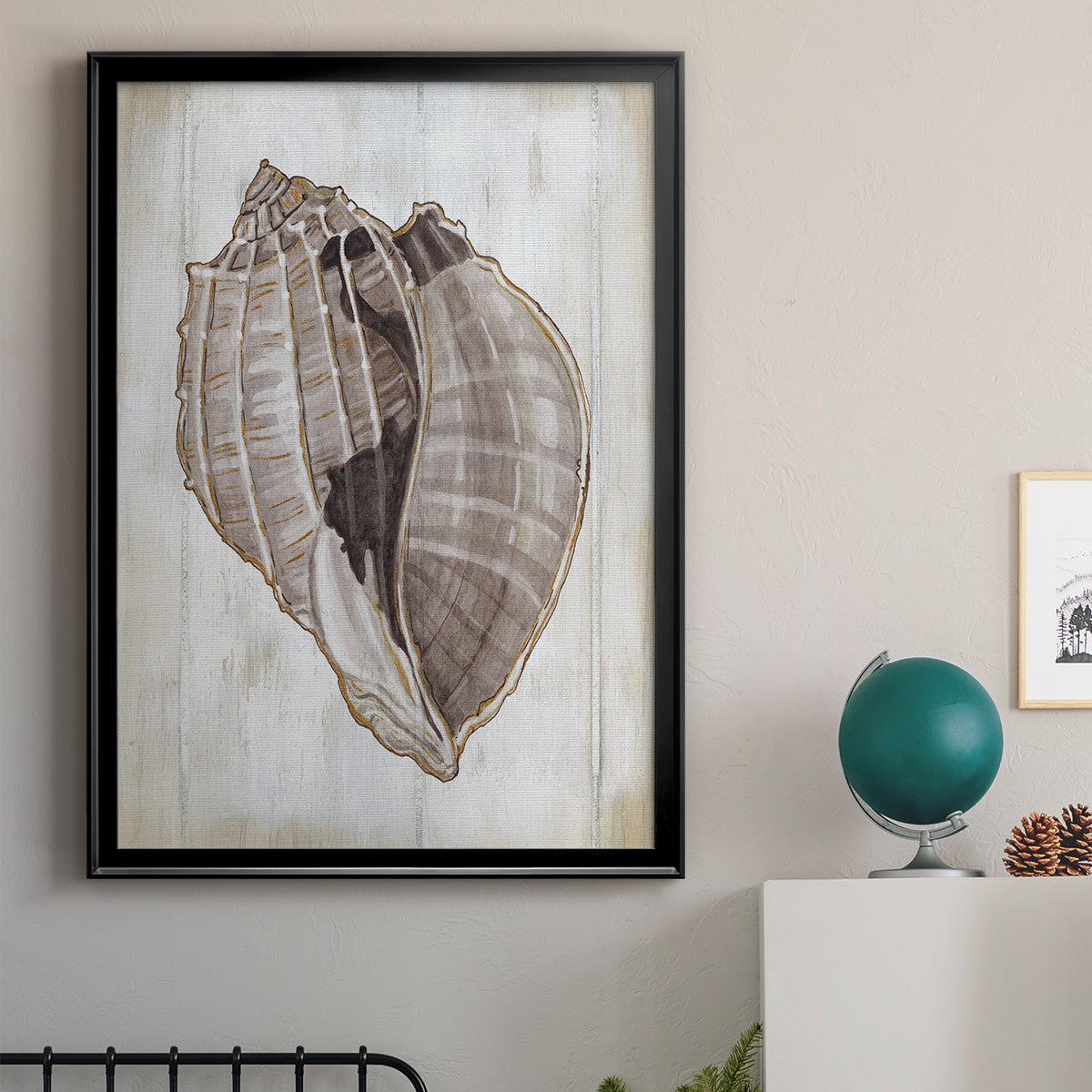 Ocean Cone II - Modern Framed Canvas Print