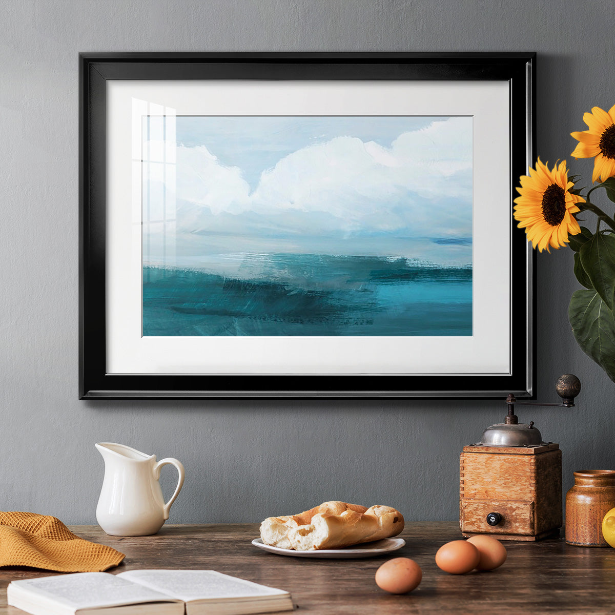 Azure Rising I Premium Framed Print - Ready to Hang