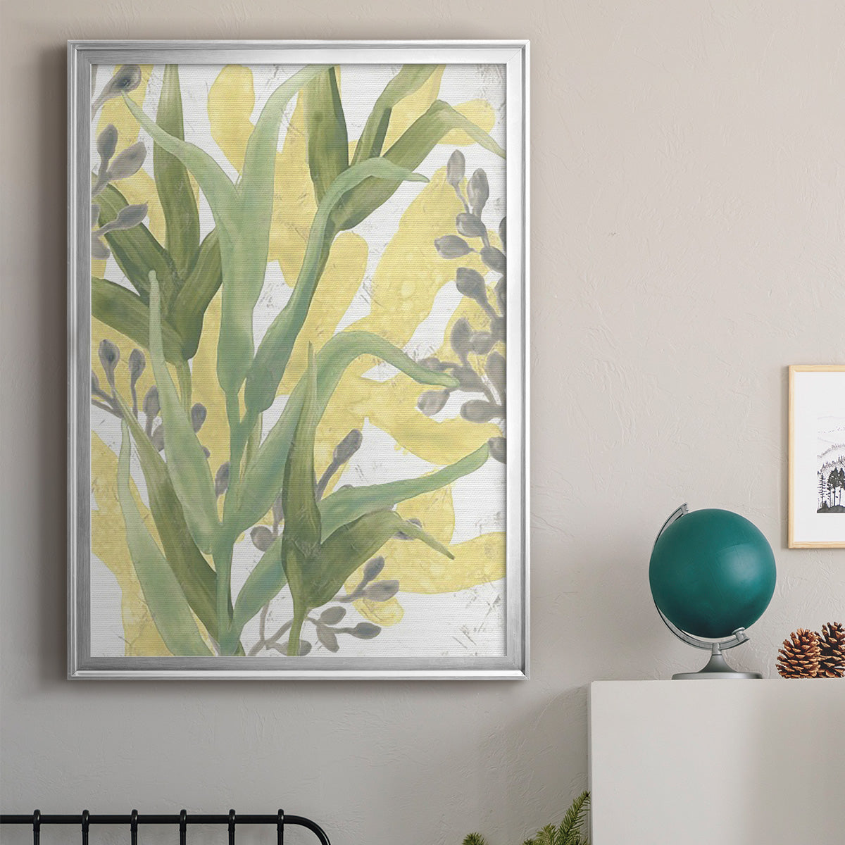 Sea Grass Fresco II - Modern Framed Canvas Print