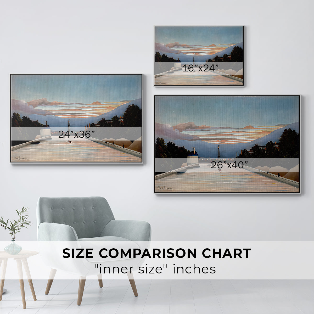 The Eiffel Tower, c. 1898 - Floater Framed Canvas Print