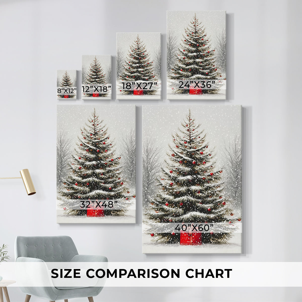 Eve of Snowwhite Yule - Canvas Art Print