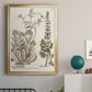 Sepia Botanical Journal IV - Modern Framed Canvas Print