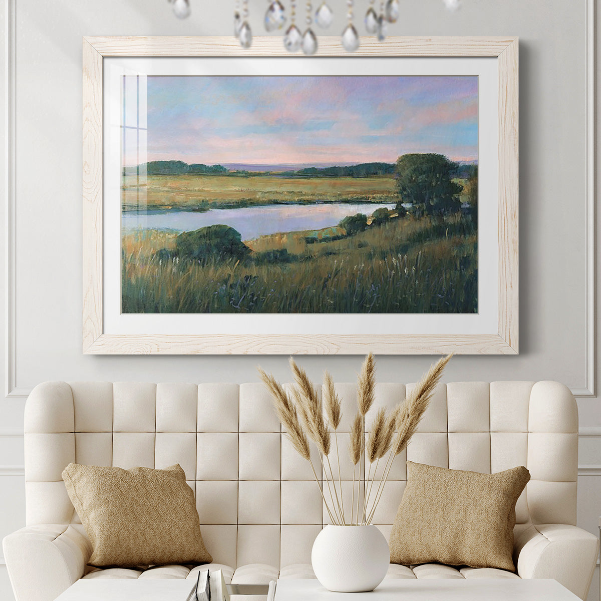 Spring Marsh II - Barnwood Framed Art Print