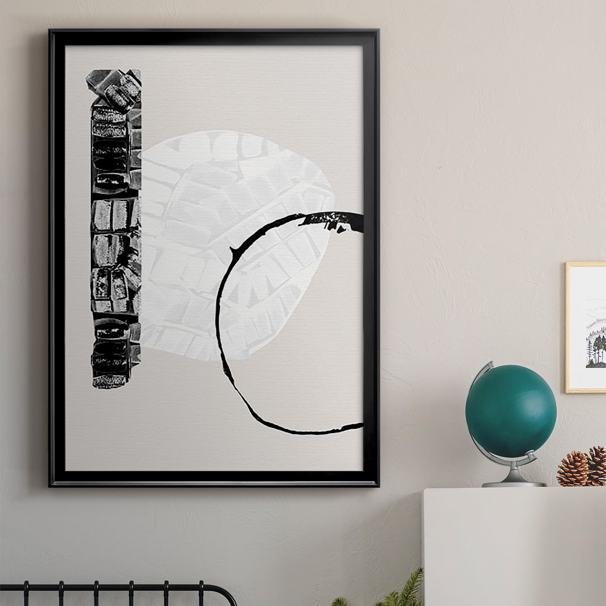 Zen Shapes I - Modern Framed Canvas Print