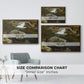 By the Mill Pond (En Mølledam), 1850 - Floater Framed Canvas Print