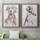 Sitting Dog I - Premium Framed Canvas 2 Piece Set - Ready to Hang