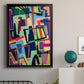 Connected Colors II - Modern Framed Canvas Print