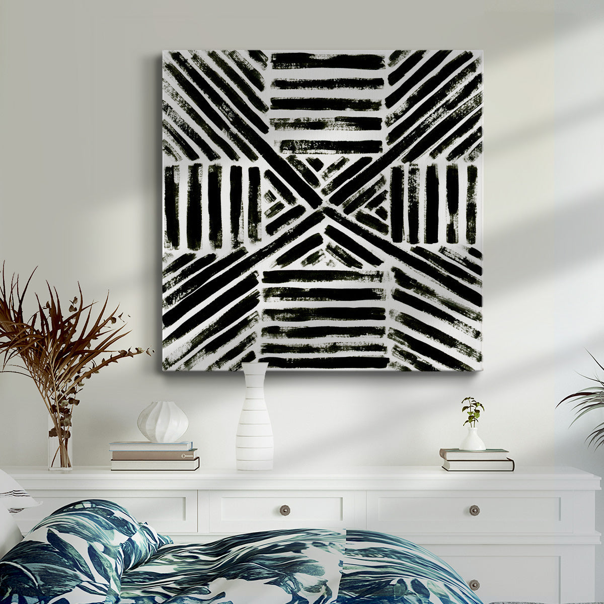 Concentric Ink III - Canvas Art Print