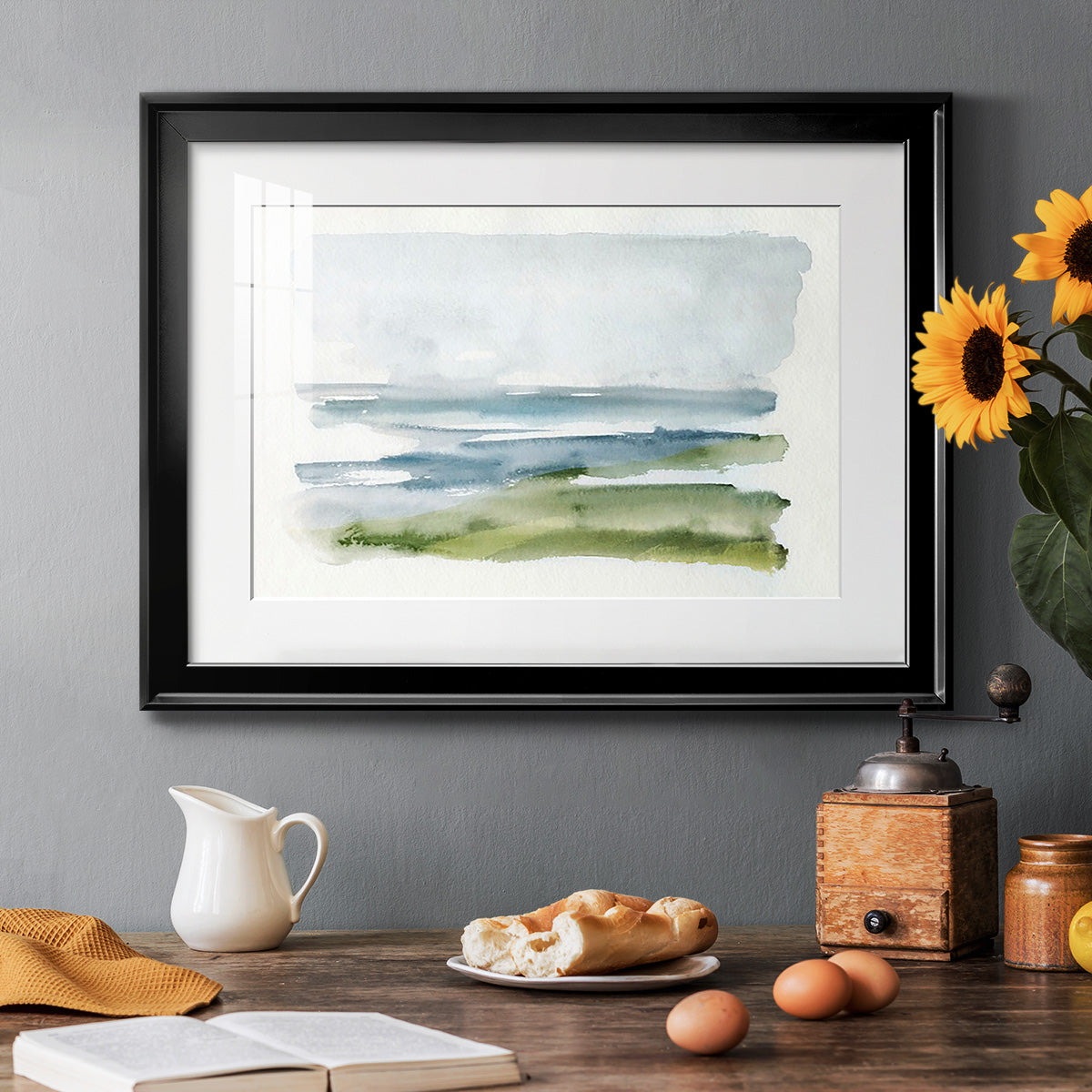 Coastline Splash I Premium Framed Print - Ready to Hang