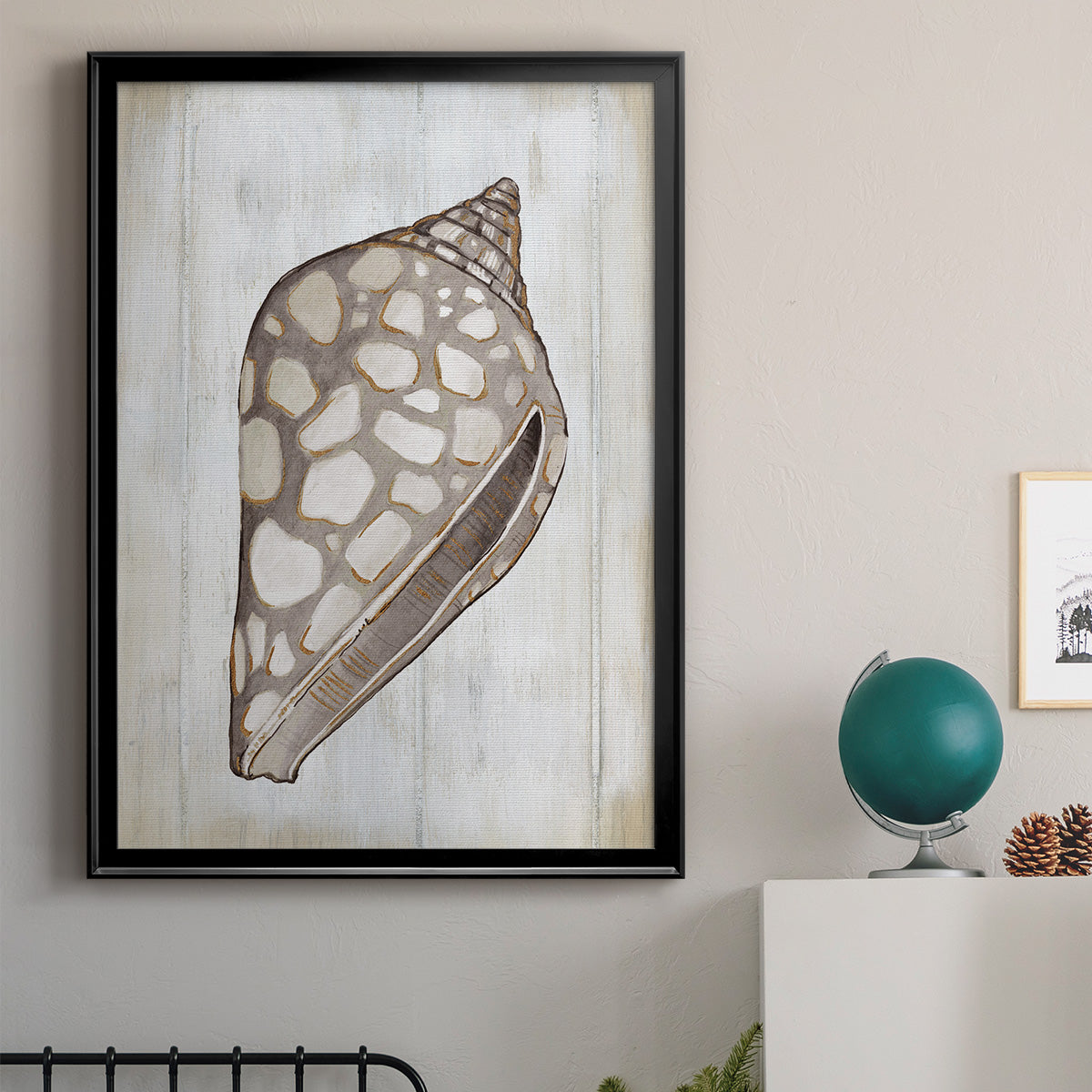 Ocean Cone I - Modern Framed Canvas Print