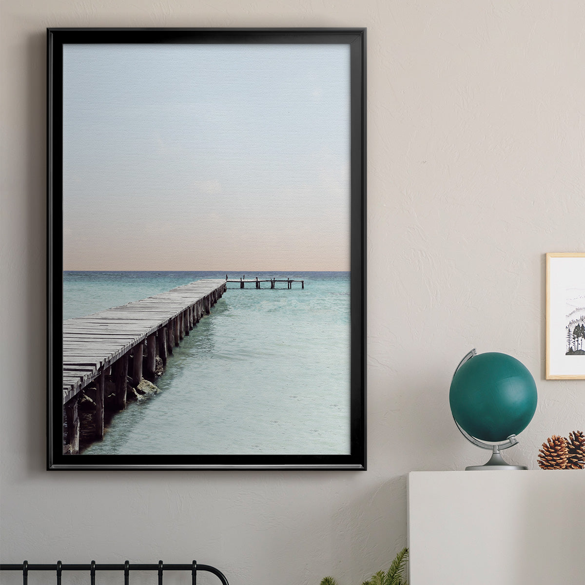 La Playa - Modern Framed Canvas Print