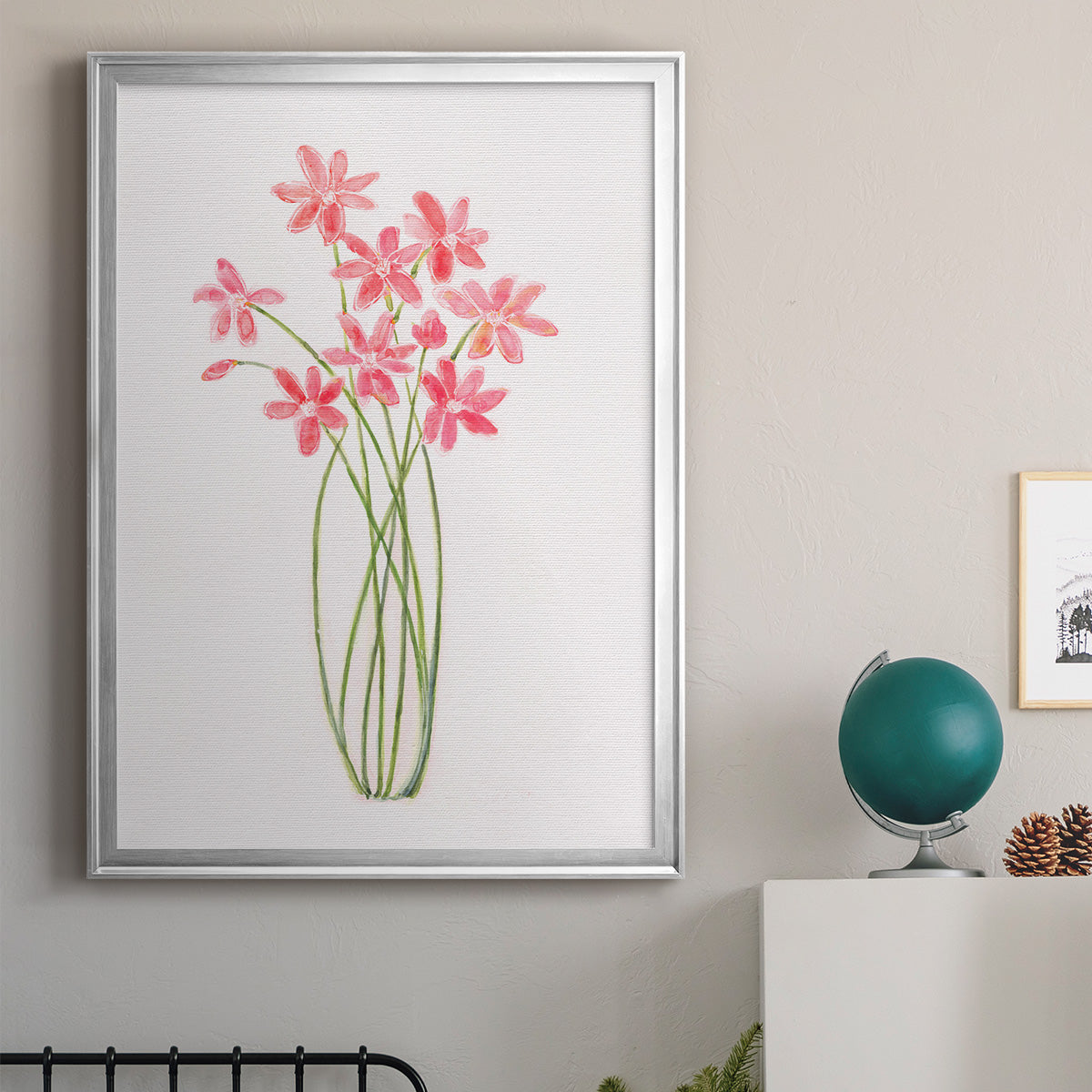 Intertwined Bouquet II - Modern Framed Canvas Print