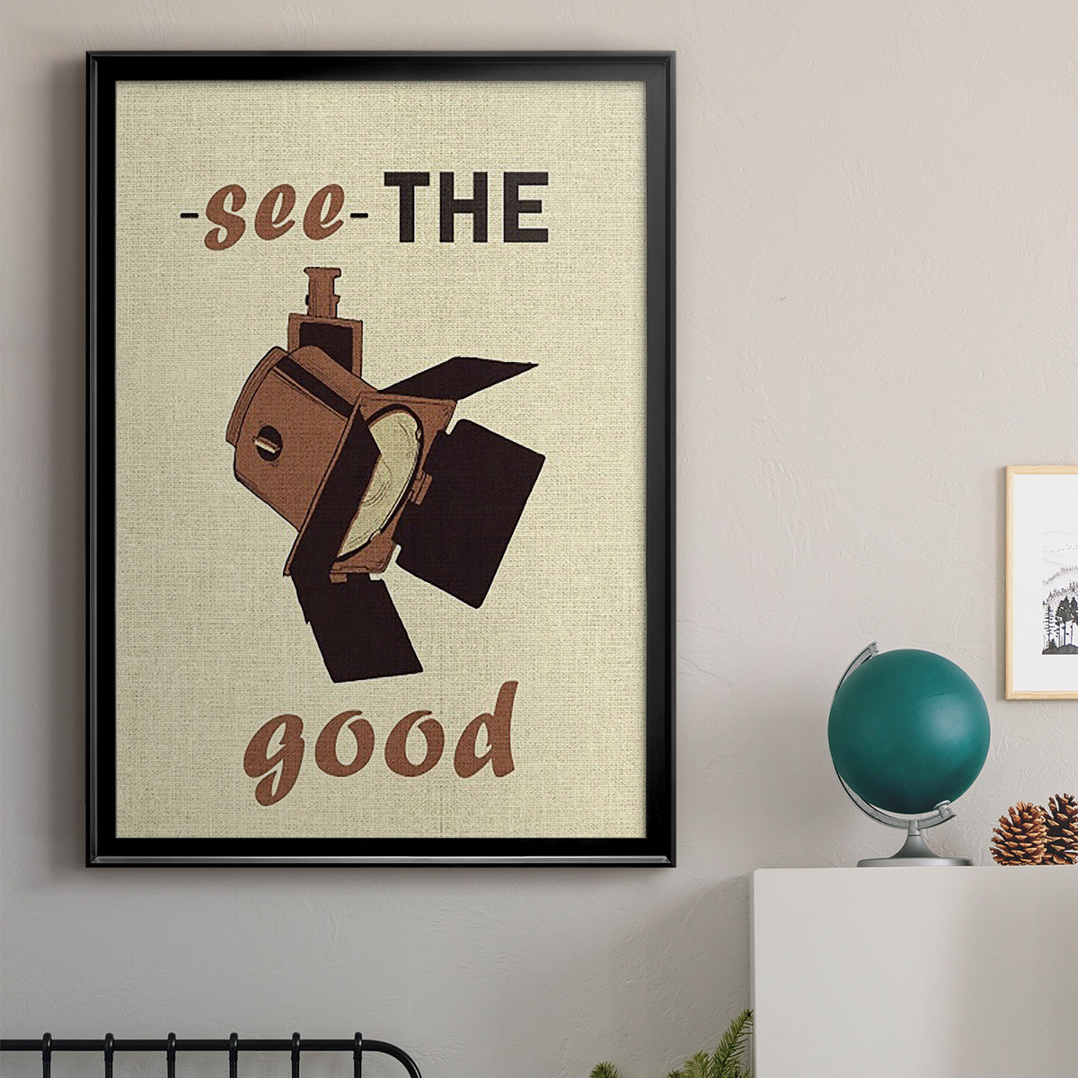 Movie Time I - Modern Framed Canvas Print