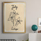 Birth Month VII - Modern Framed Canvas Print