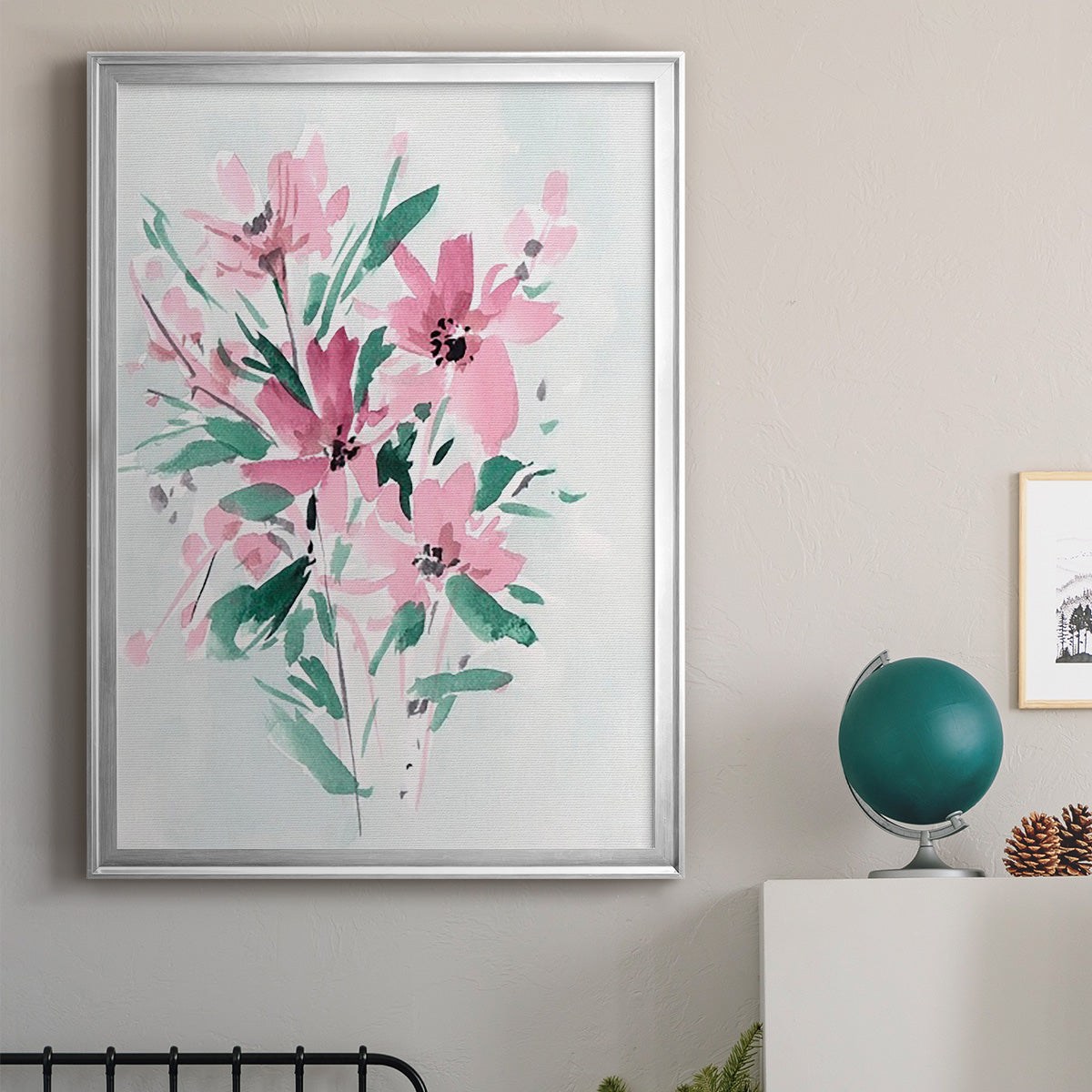 Posy Blooms IV - Modern Framed Canvas Print