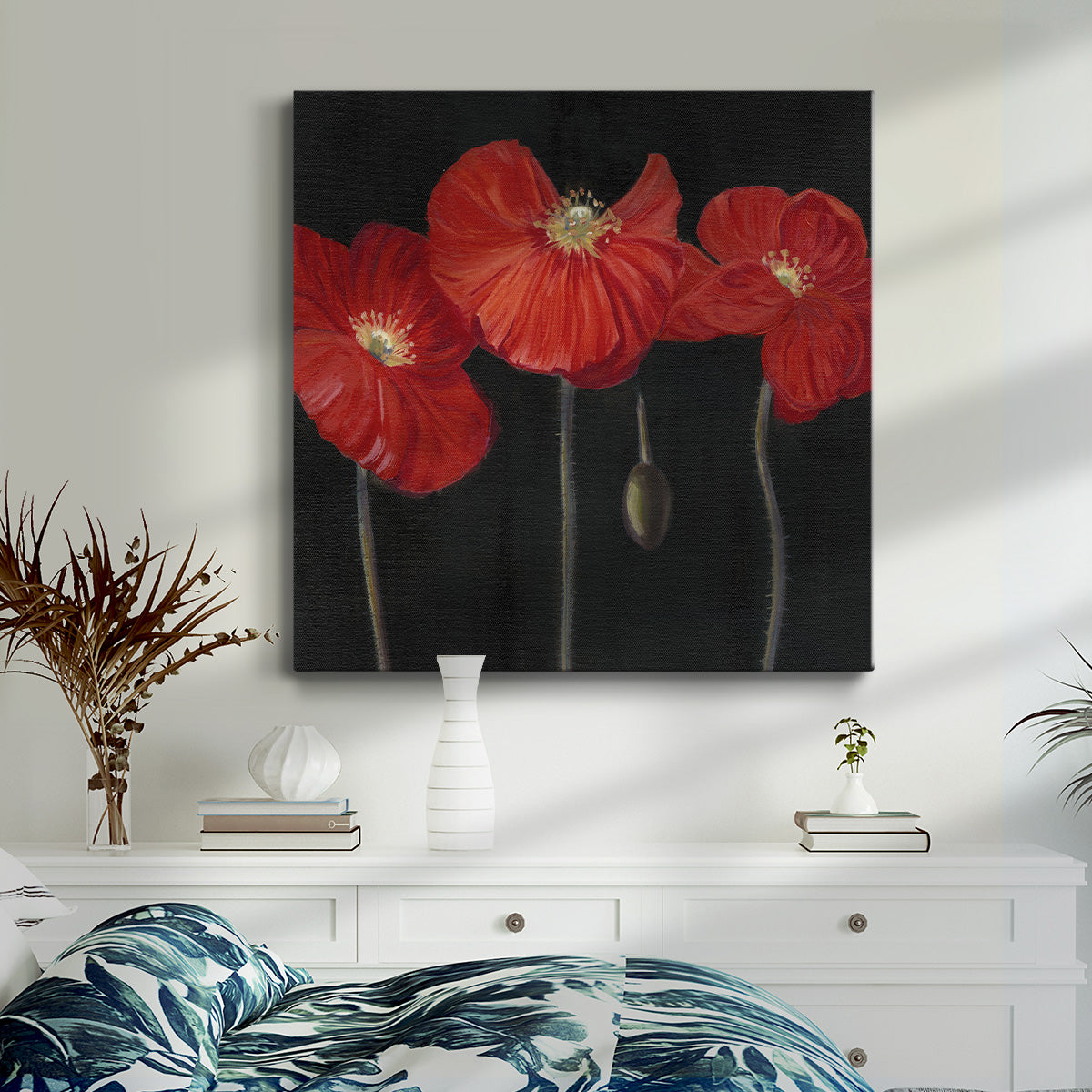 Poppy Trio I - Canvas Art Print
