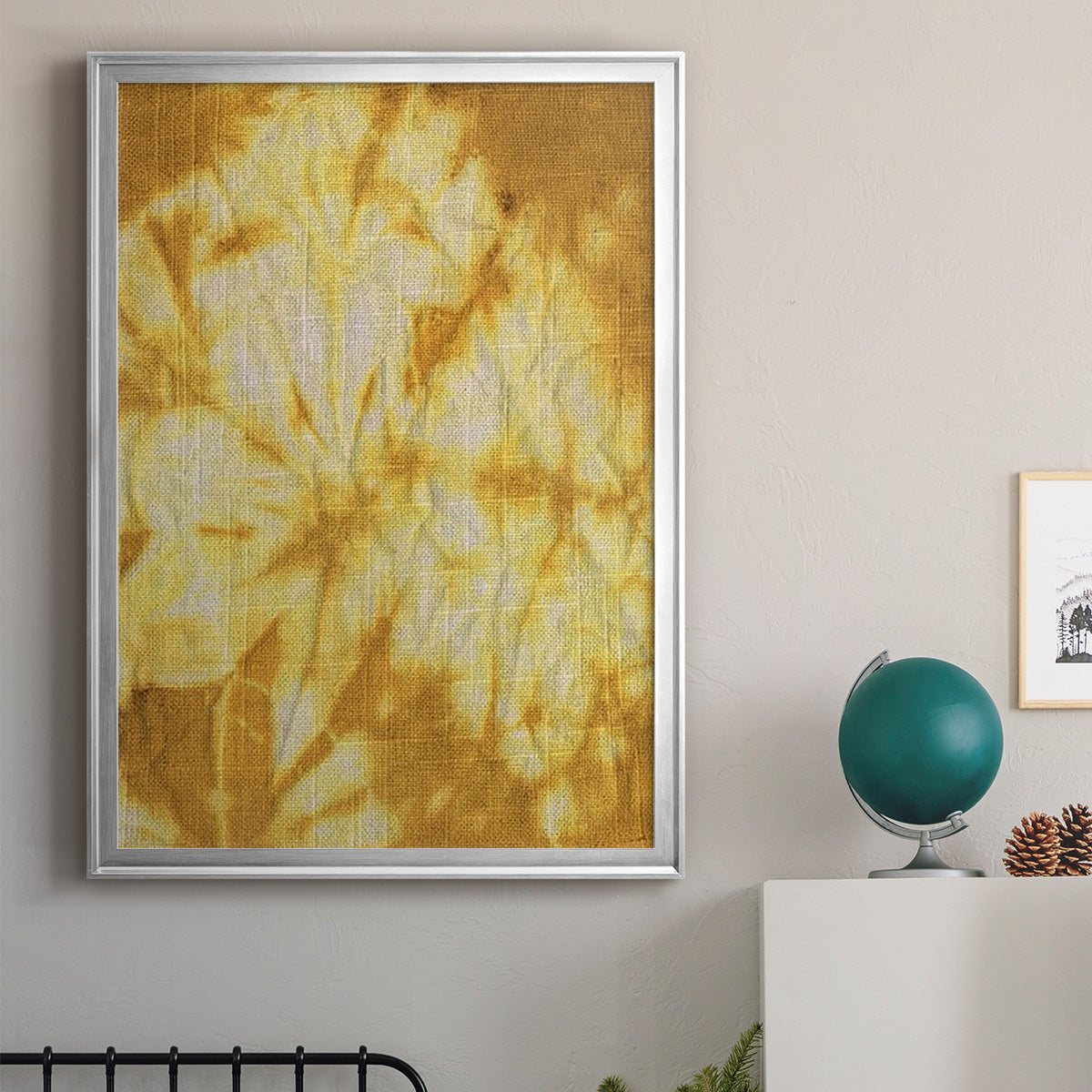 Turmeric Sunrise II - Modern Framed Canvas Print