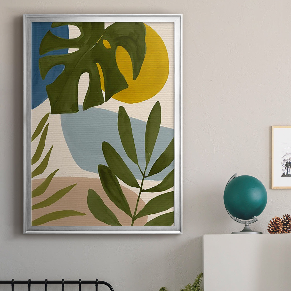 Tropica Tumble I - Modern Framed Canvas Print