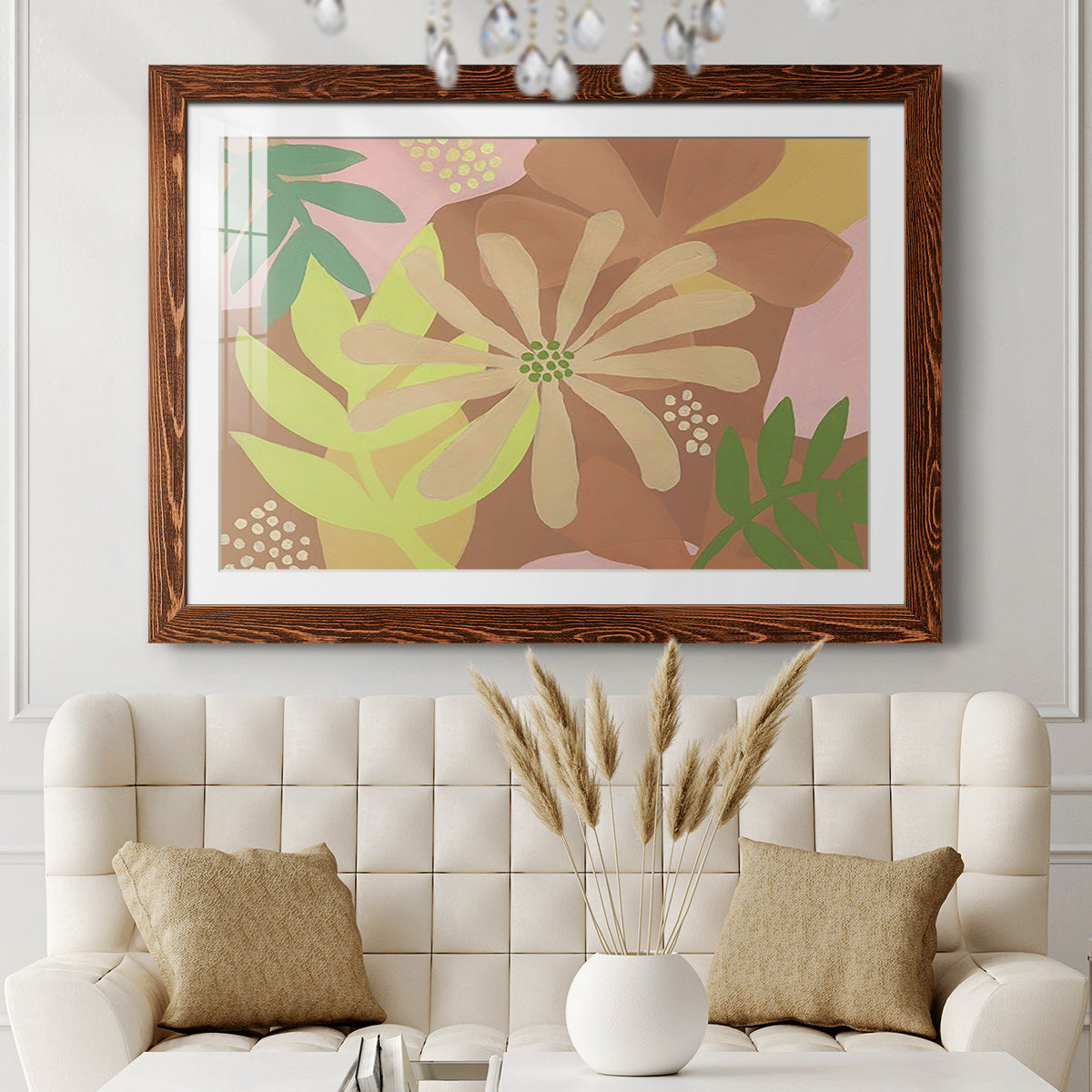 Neutral Blooms II-Premium Framed Print - Ready to Hang