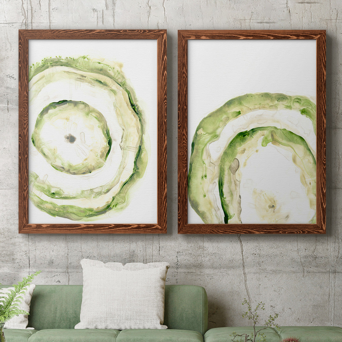 Lichen Halo III - Premium Framed Canvas 2 Piece Set - Ready to Hang