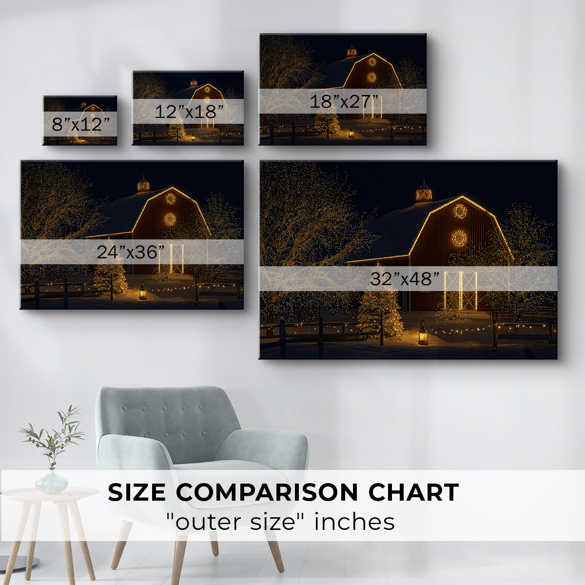 Amber Pines Carol - Canvas Art Print