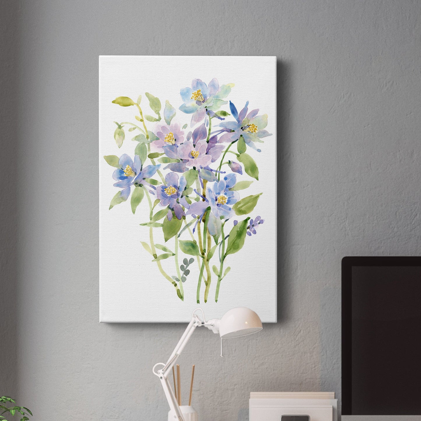 Columbine Spray II Premium Gallery Wrapped Canvas - Ready to Hang