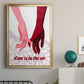 Groovy Love II - Modern Framed Canvas Print