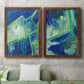 Geometric in Cool V - Premium Framed Canvas 2 Piece Set - Ready to Hang