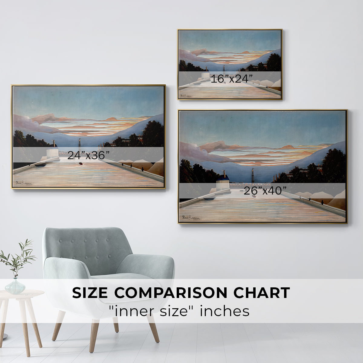 The Eiffel Tower, c. 1898 - Floater Framed Canvas Print
