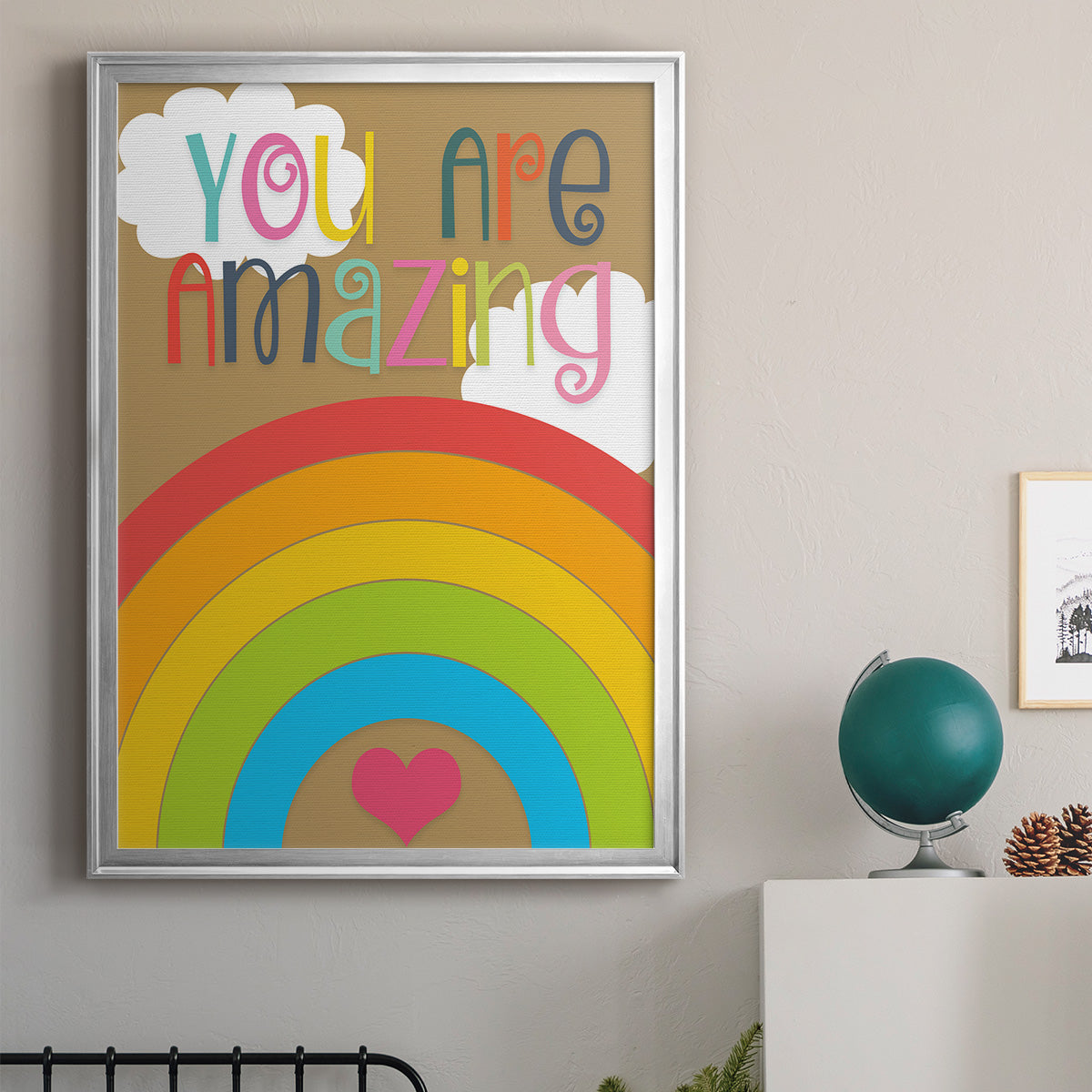 You Are Amazing - Modern Framed Canvas Print