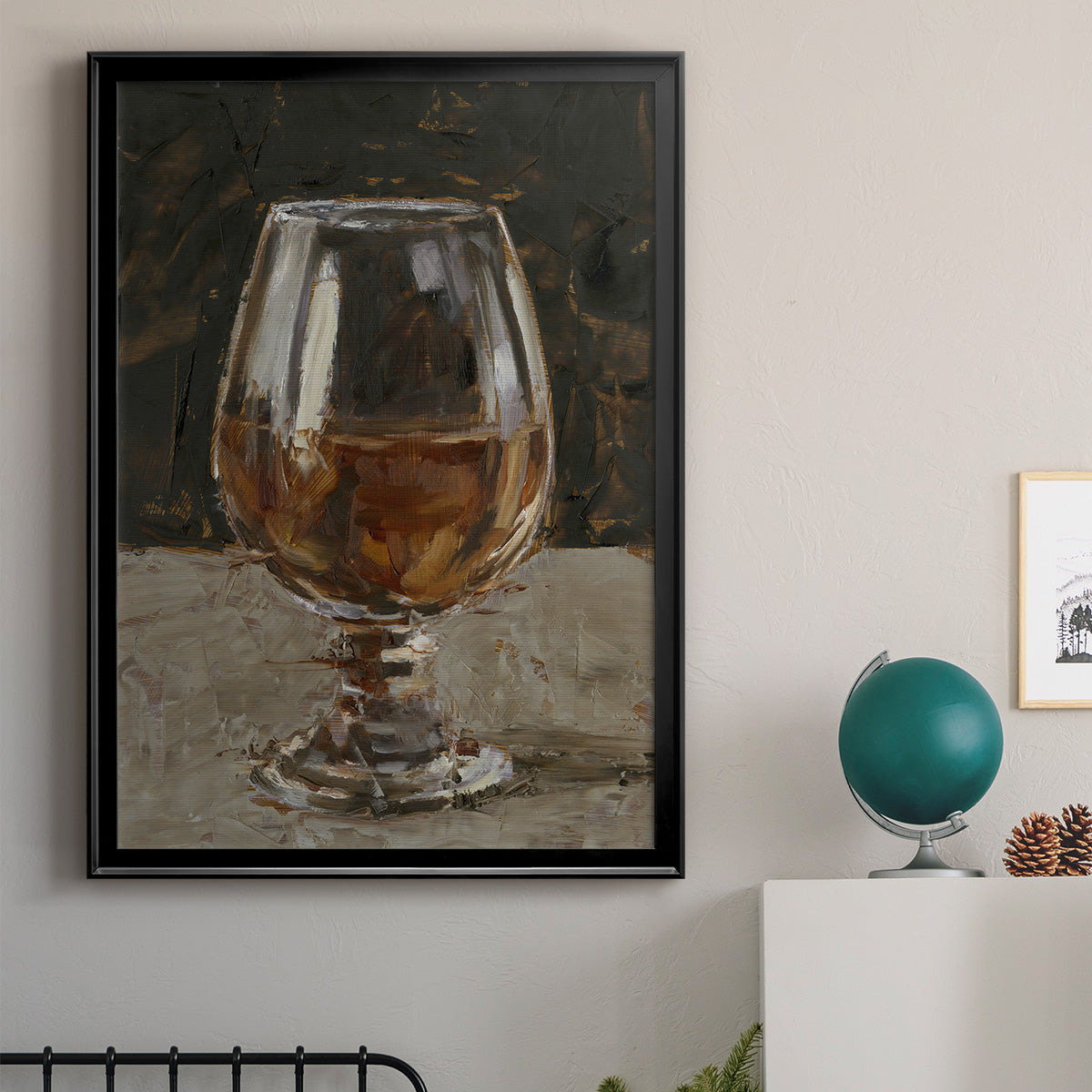 The Hard Stuff III - Modern Framed Canvas Print