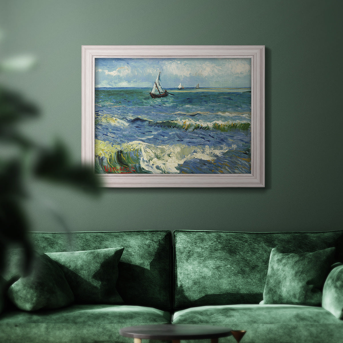 The Sea at Les Saintes - Ornate Framed Canvas Print