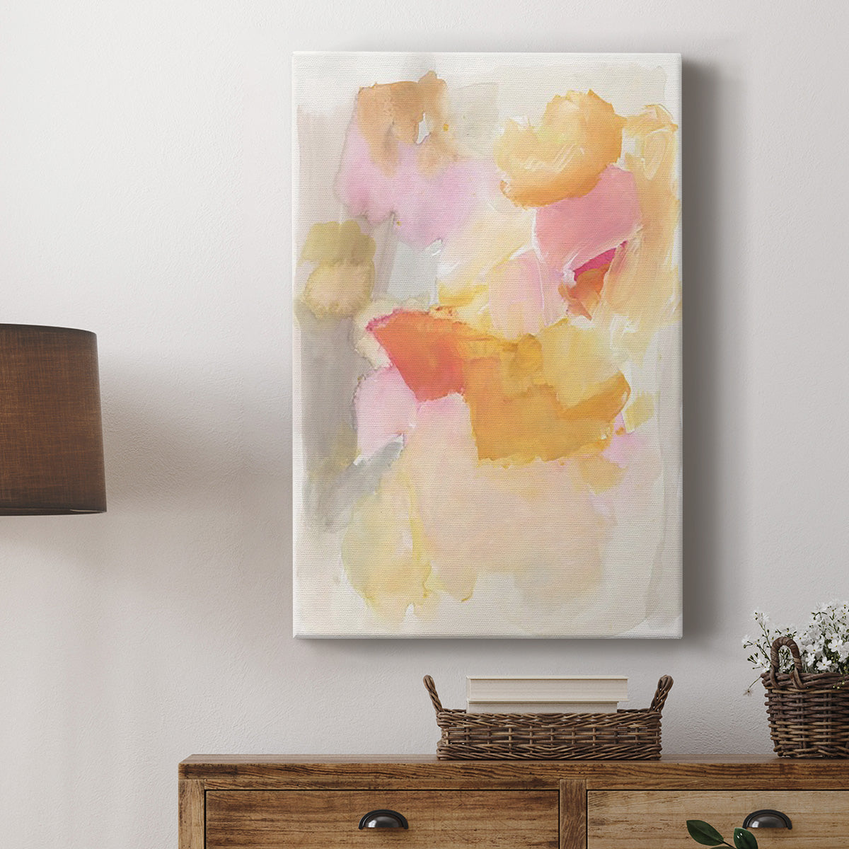 Warm Petals I Premium Gallery Wrapped Canvas - Ready to Hang